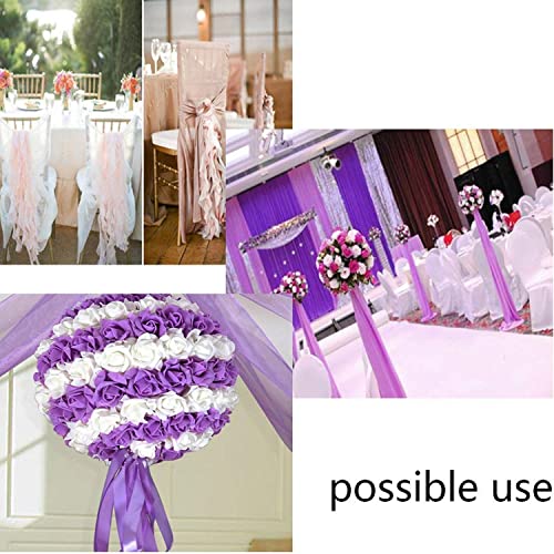 Image of DIY Crafts 30 Random Color, 2 inchinch 1 mtr Long Ribbon, Polyester Ribbon for Floral Arrangement, Bouquet, and Big DIY Artwork Projects | No Fading Woven Ribbon Double (30 Random Color, 2 inchinch Ribbon)