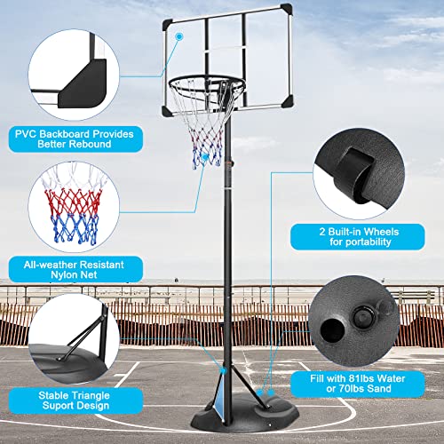 Panier de basketball portable ajustable pour progresser à la maison - 4