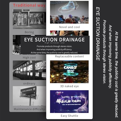 3d hologram fan 45cm 177 in 4-blade hd led spinning holographic projector display transparent compact for retail advertising and home decor