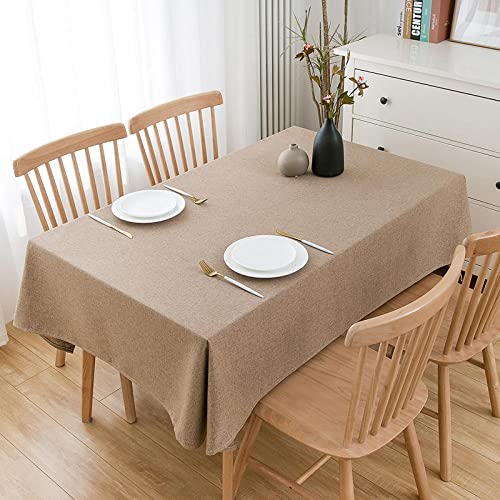 Nappe de table rectangulaire marron de taille 100x160 cm - 2