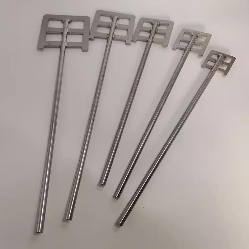 304 Stainless Steel Stirring Blade - 40mm to 120mm Square Stir Paddle with Rod for Laboratory Dispersion(70x8x300mm)