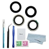2pcs OEM Original Rear Camera Glass Lens Replacement for iPhone 15 and for iPhone 15 Plus Adhesive Preinstalled with Repair Tools Kit and Installation Manual (for 15/15 Plus)
