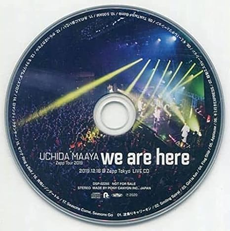Amazon Uchida Maaya Zepp Tour 19 We Are Here 特典live Cd Uchida Maaya Zepp Tour 19 We Are Here 内田真礼 アニメ 萌えグッズ 通販