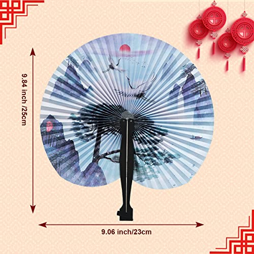 20 Pieces Of Chinese Handheld Folding Paper Fan Asian Decor For Party Decoration Home Decoration,Wedding Birthday Party, Children's Gifts #TOP3