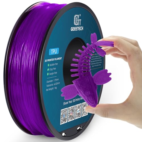 Filament GEEETECH TPU Fioletowy Przezroczysty (PURPLE TRANSPARENT)