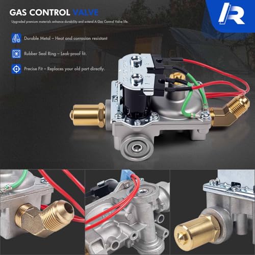 Image of 92089 RV Water Heater Gas Control Valve Compatible with Dometic Atwood 10 Gallon Water Heater G10-3E GC10-2E GCH10A-2E GH10-1E GE16-EXT | Solenoid Gas Valve Replaces# 93870, 93869, 93844