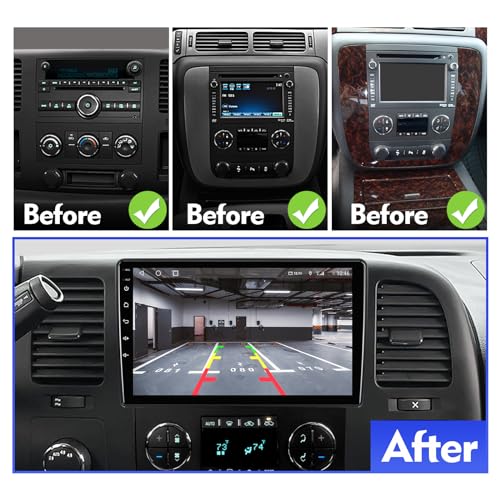 2+32G Aumume 10.1 inches Android 10 Double Din Car Stereo for Chevrolet/GMC/Buick IPS Touchscreen Screen Car Radio with Carplay & Android Auto Support Backup Camera GPS Navi FM BT by AUMUME - Image 5