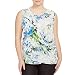 Calvin Klein Women's Plus-Size Printed Chiffon Drape Top