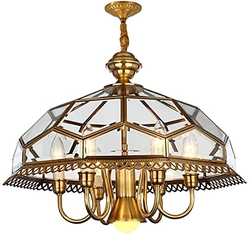 Lustre en laiton industriel pour éclairer un couloir moderne