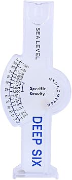 Marine Aquarium Salinity Refractometer with ATC, 0-100ppt Salinity Tester & Specific Gravity Meter for Saltwater Fish Tank, Tank, Seawater Hydrometer for Pool and Aquarium Water Te