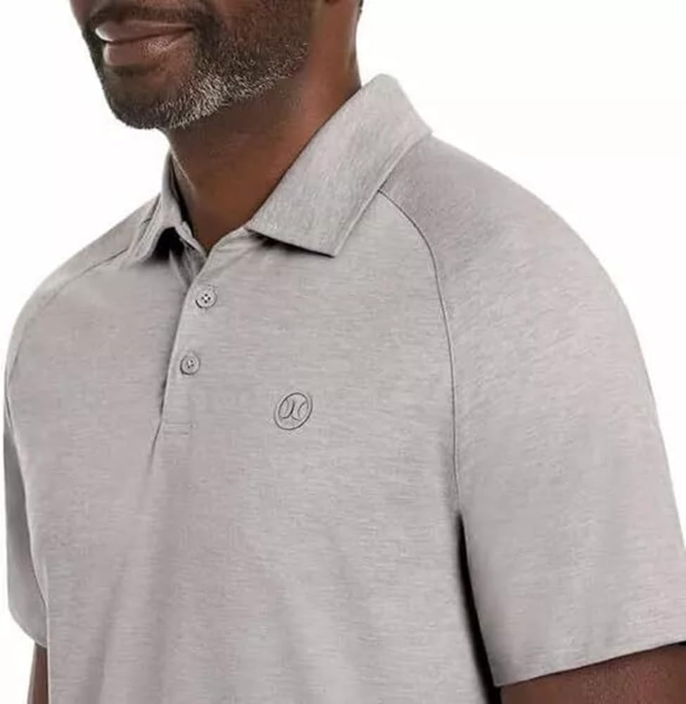 Hurley Men's Ultra Soft Stretch Moisture Wicking Performance Polo Shirt
