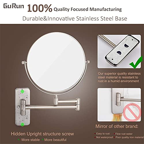 Miroir de rasage mural extensible résistant à l'humidité pour optimiser l'espace de salle de bain - 7