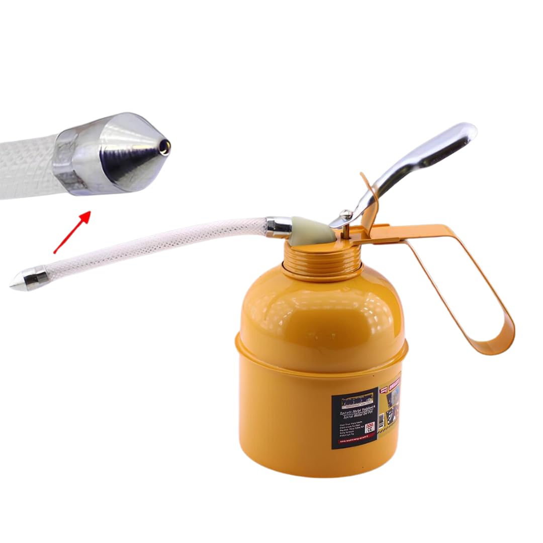 Jouis Metal Yağdanlık, Endüstriyel Yağlama Şişesi, Makine Yağı, İnce Akıtma Uç, Sızdırmaz Kapak, Otomotiv, CNC, Bakım Yağlık, Dayanıklı, Metal Uçlu, Kontrollü Akış, Ergonomik Tutuş (500 cc)