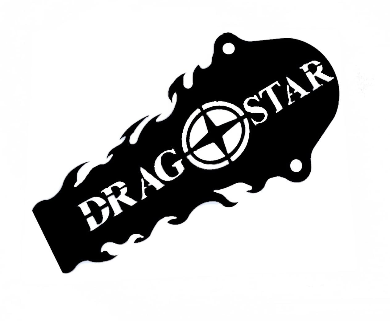 BM UK | XVS650 | Cubierta del eje de transmisión Moto cardan Drag star  modelo SPIKY STAR BLACK - XVS 650 Drag Star : Amazon.com.mx: Automotriz y  Motocicletas