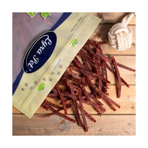Lyra Pet® 1 kg Entenbrustabschnitte | Geschmackvoller Kausnack | Leckerli auch für Welpen und ältere Hunde | Fettarmes Hundefutter | Gut verträglich | Wiederverschließbarer Beutel – Bild 6