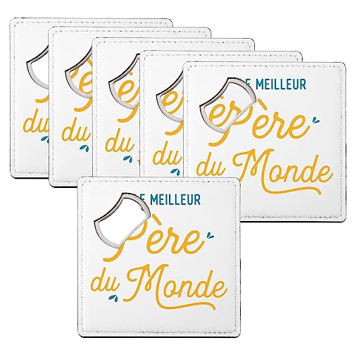Sous verre décapsuleur Le Meilleur Père du Monde : le cadeau idéal - 2
