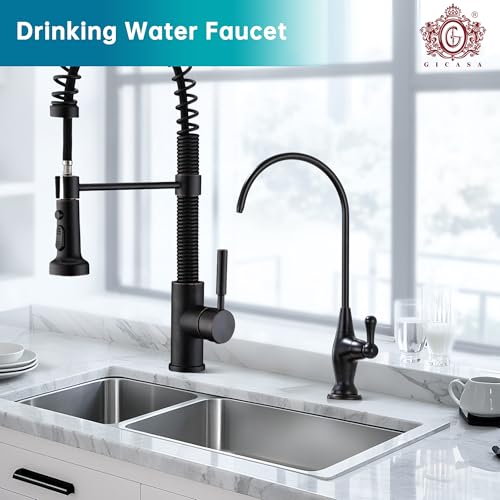 Image of Sink Drinking Water Faucet, Sink Water Filter System, Suitable for Most Reverse Osmosis or Water Filtration Systems,Stainless Steel Reverse Osmosis Faucet for Kitchen Bar, Oil Rubbed Bronze