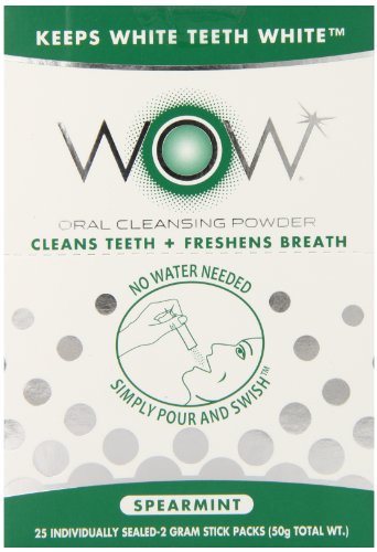 Wow Oral Rinse Powder, Spearmint, 25 Count