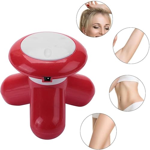 Miniatura 4 de Mini masajeador eléctrico de mano vibrante cuerpo de masaje de percusión para cuello hombro mano pierna y pie recargable para adelgazar y relajarse