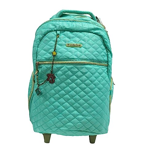 Mochila de Rodinha Fiorella Sotti Matelasse BPF30311 Verde