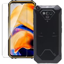 Case for Ulefone Armor X13 + Glass Screen Protector Tempered Film - Transparent Silicone Soft Flexible Bumper Shockproof TPU Protective Cover Shell for Ulefone Armor X13 Black
