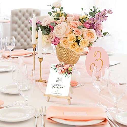 Worldity 10 Pack 9 Inches Tabletop Easels For Display, Mini Natural Wood Art Easel Tabletop, Art Craft Painting Easel Stand For Artist Adults Students, Table Top Easel For Card, Crafts, Sign, Photos #TOP1