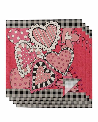 Servilletas de Tela Pack x4 50.5x50.5 cm Negro miniatura 1