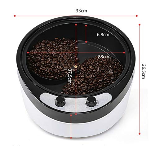 Koffiezetapparaat, elektrisch koffierooster, 0-240 °C, instelbare temperatuur, 800 g, 1200 W, voor cafés, thuis… - Image 8