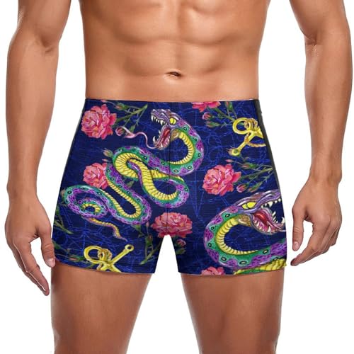 Swim briefs homme rose serpent contre les irritations de natation