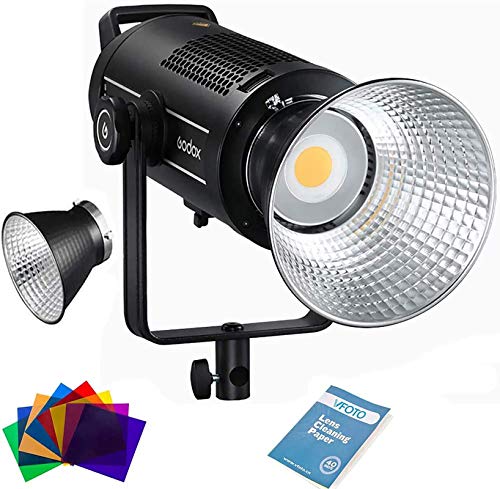 Godox SL-200WII Lampe vidéo LED Continue 200 W Température de Couleur 5600 K Support Bowens pour Studio Photo Enregistrement vidéo Version Blanche