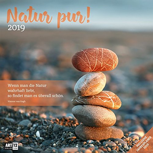 Natur pur! 2019, Wandkalender / Broschürenkalender im Hochformat (aufgeklappt 30x60 cm) - Geschenk-Kalender mit Monatskalendarium zum Eintragen