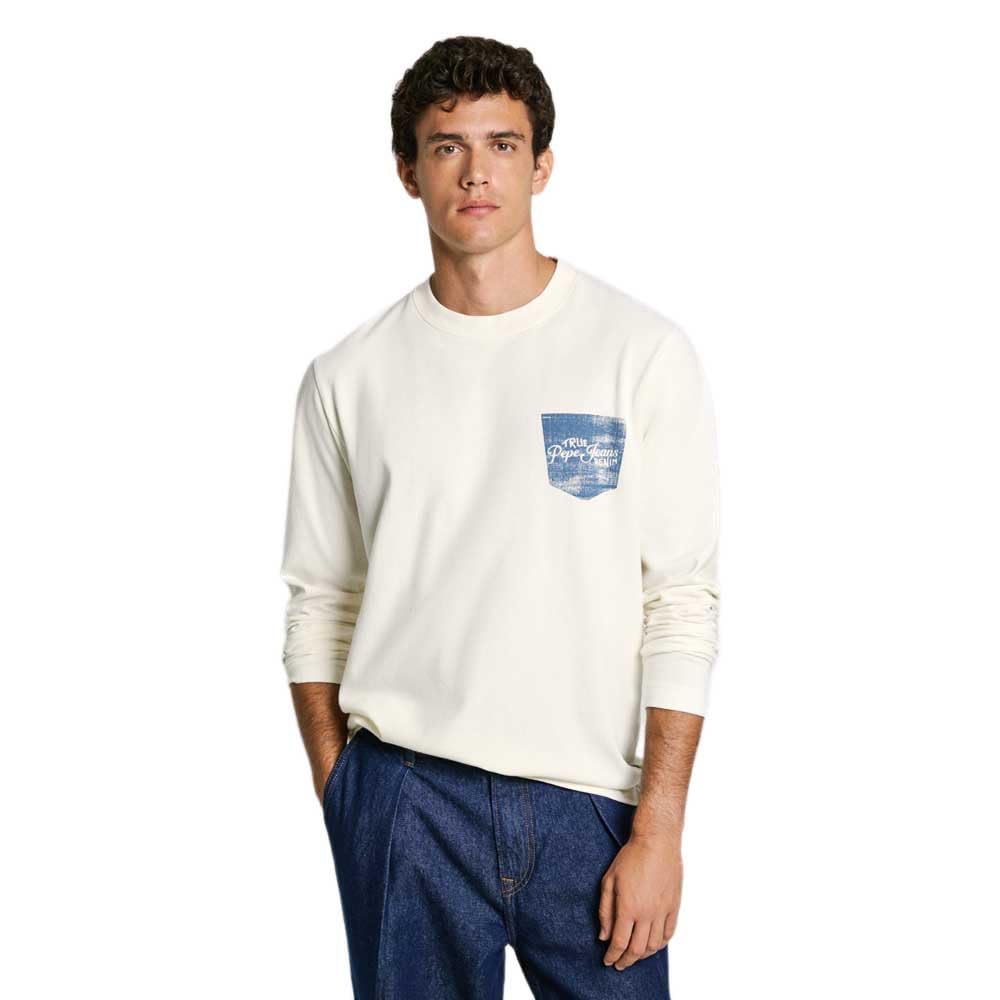 Pepe Jeans Men's Sidney Tee, T-Shirt, White, XL