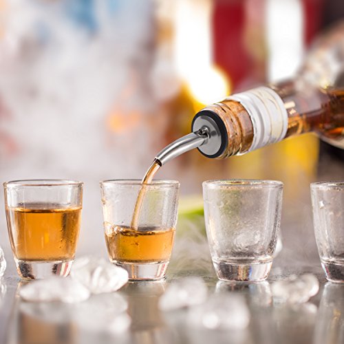 Heatigo 8 Stück Edelstahl Flaschenausgießer – konische Ausgießer & Portionierer mit Gummidichtung für Flaschen – ideal… - Image 6