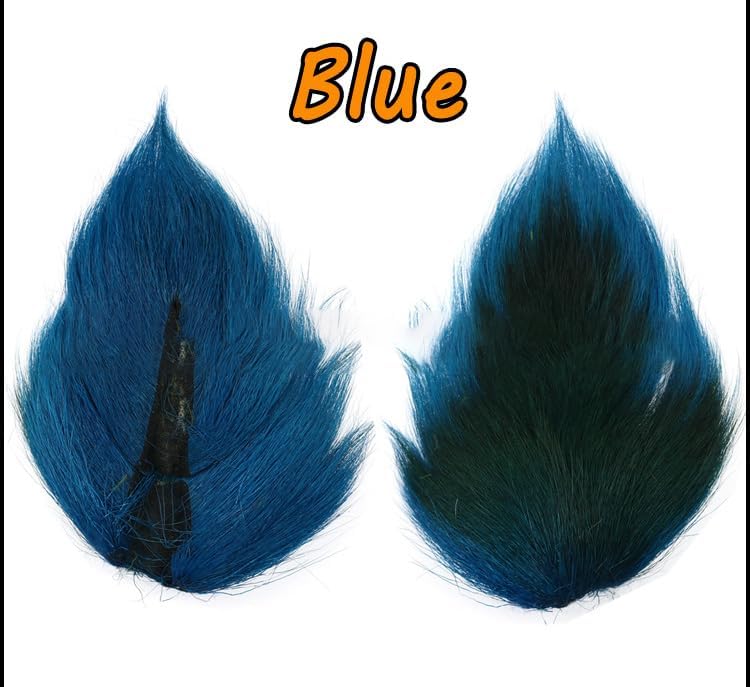 Pack of 1 Bucktail Fly Tying Material Deer Tail Hair Jig & Fly Tying Deer Tail Hair Teaser Lures