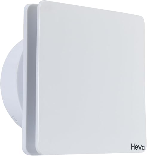 HEWA Casa 6 inch 150mm (round) High Speed Copper Exhaust fan for Bathroom Kitchen Office with Bird Guard (White)
