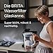 BRITA Wasserfilter Kanne Glas hellblau (2,5l) inkl. 1 MAXTRA PRO Pure Performance Kartusche – Premium Kanne aus Glas mit Smart Light LED & Klappdeckel – filtert Verunreinigungen, Kalk, Metalle etc.
