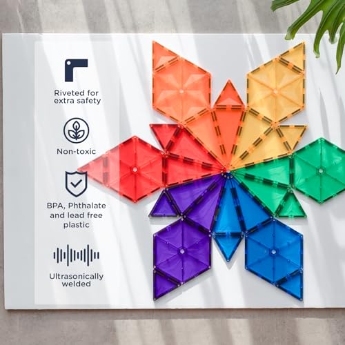 Connetix Rainbow Geometry Pack – 30-Piece Magnetic Tiles — view 3