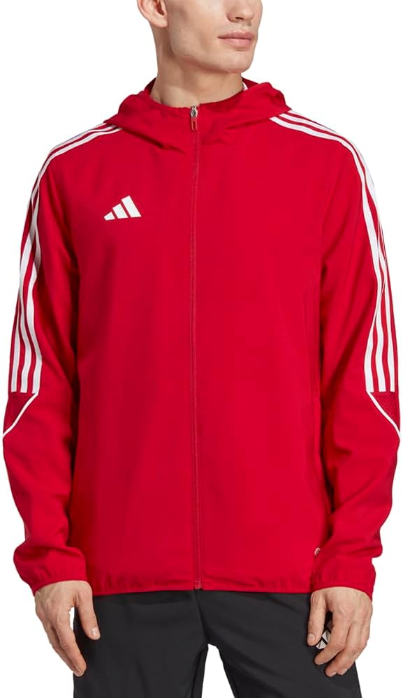 adidas Mens Tiro23 League Windbreaker Soccer Cleats Moisture Wicking - Red - Image 3