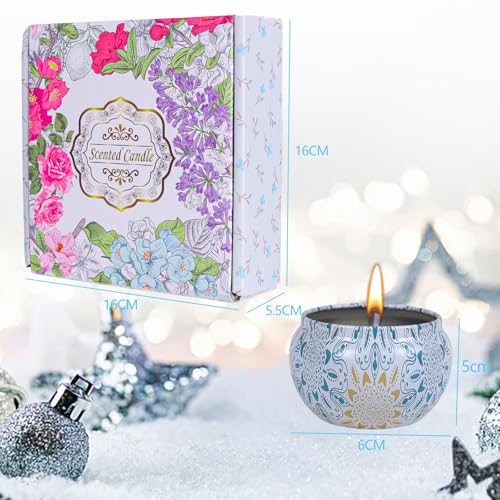 Candles Gifts for Women, Scented Candles Gifts Set,Soy Wax Aromatherapy Candle Gift for Birthady, Mother's Day,Christmas,Bath, Yoga and Weddings, 4 Pack - Image 7