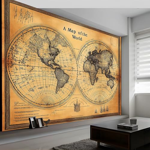 Fototapete Weltkarte Im Retro-Stil Tapeten Wandtapete, Vintage-Stil Moderne Wanddeko Design Wand Dekoration Wohnzimmer Schlafzimmer Büro Flur 200 x 140 cm (B x H) Wandtapete Poster Tapete Fototapete Weltkarte Im Retro-Stil Tapeten Wandtapete, Vintage-Stil Moderne Wanddeko Design Wand Dekoration Wohnzimmer Schlafzimmer Büro Flur 200 x 140 cm (B x H) Wandtapete Poster Tapete