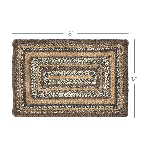 VHC-Brands-Country-Espresso-Table-Placemat-Brown-Black-Tan-Jute-Blend-Rectangle-12×18-Inches VHC Brands Country Espresso Table Placemat Brown Black Tan Jute Blend Rectangle 12×18 Inches