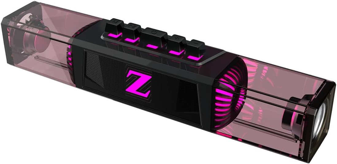 Computer Gaming Bluetooth Speaker, RGB Light, Key Bass, TF Card Port, 3.5mm Input