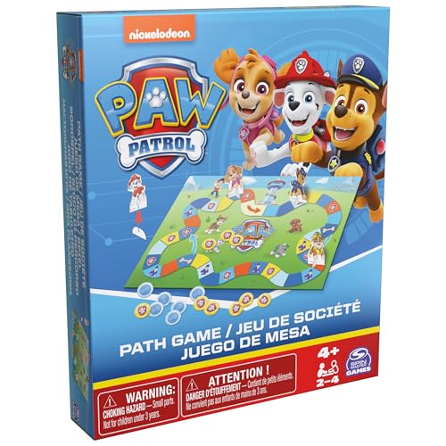 Juego de mesa de la Patrulla canina de Spin Master Games, con Chase, Skye, Marshall y Everest Juguetes de la Patrulla canina...