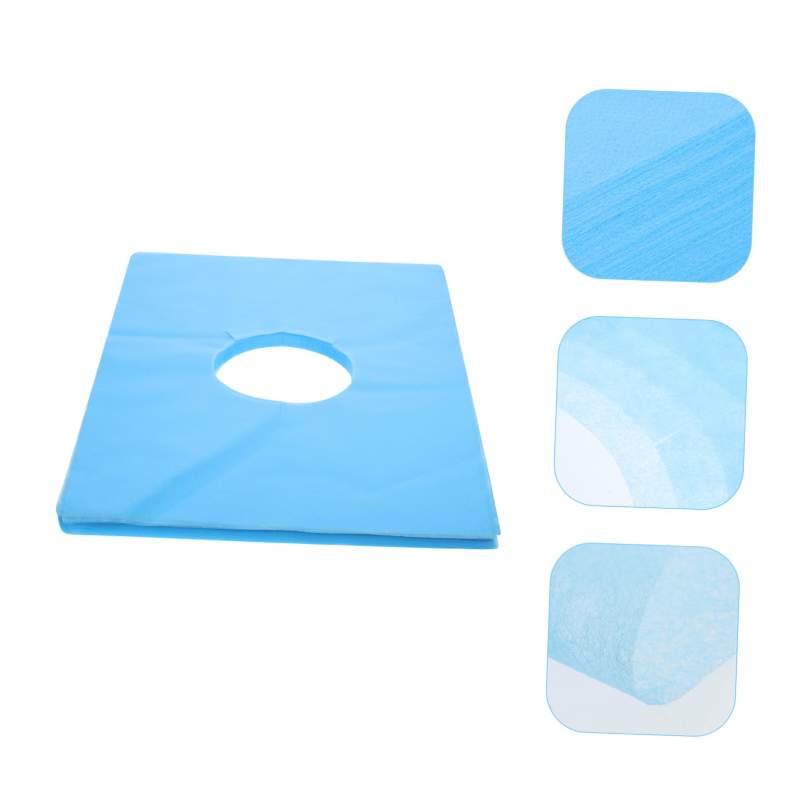 VICASKY 100pcs Disposable Face Pillow Covers Holes Non-woven Fabric Massage Sheets for Salon Spa Clinic