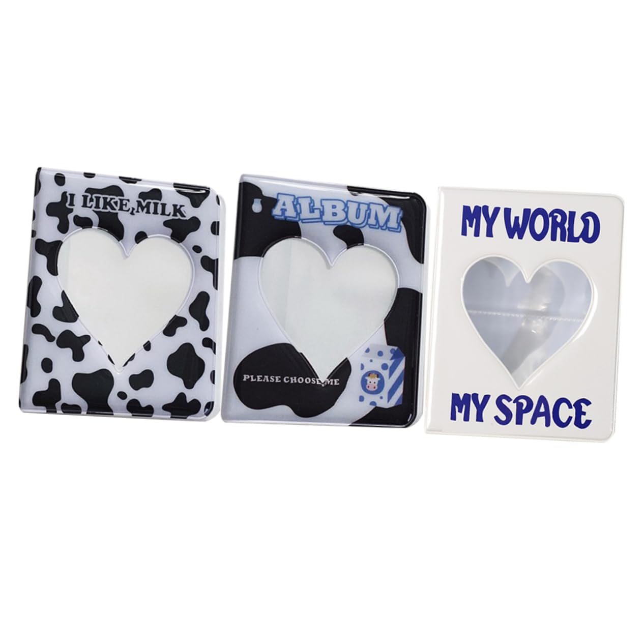 Alipis 3Pcs Cute Photo Album Adorable Picture Holder for Small Photos Lightweight Binder with Inserts for Travel and Memorable Moments