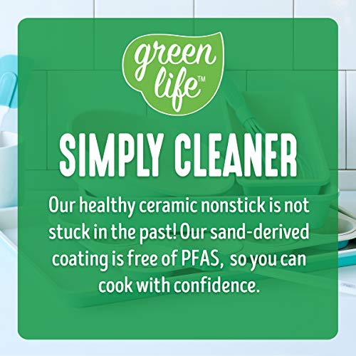 GreenLife Bakeware Healthy Ceramic Nonstick, Rectangular Cake Pan, 13