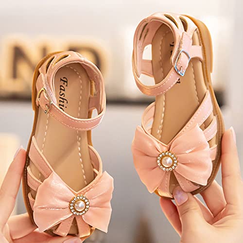 Children Shoes Flat Sandals Hollow Beach Shoes Fashion Soft Sole Girls Boys Casual Sandals Girls Summer Shoes Size 1 (Pink, 13 Little Child)3