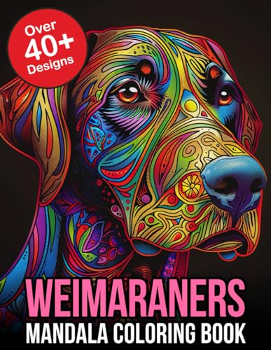  Weimaraner Mandala Coloring Book