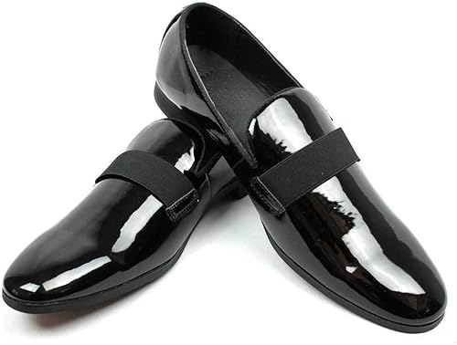 Vista 4 de Azar - Zapatos de vestir para hombre de charol negro