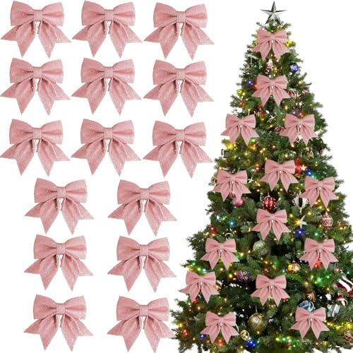 Sunshine smile 15 Stück Weihnachten Schleifen,Zierschleifen...